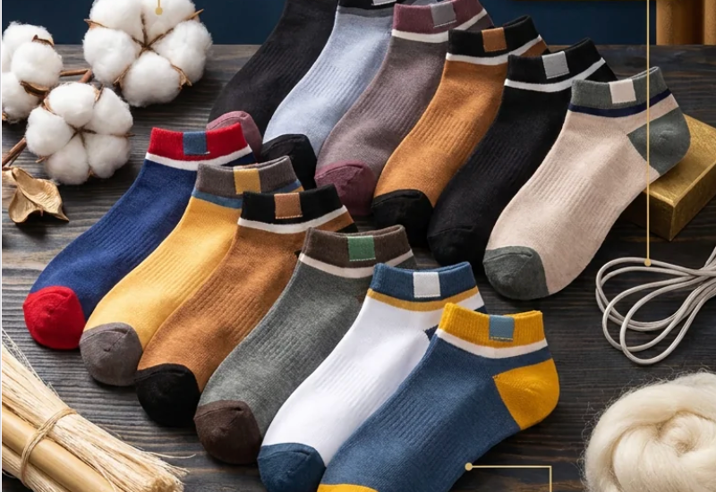 Los 12 pares del kit Supsocks extendidos sobre una mesa de madera
